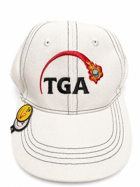 TGA Golf Cap – Off White / Beige – Adjustable – Premier Junior Golf